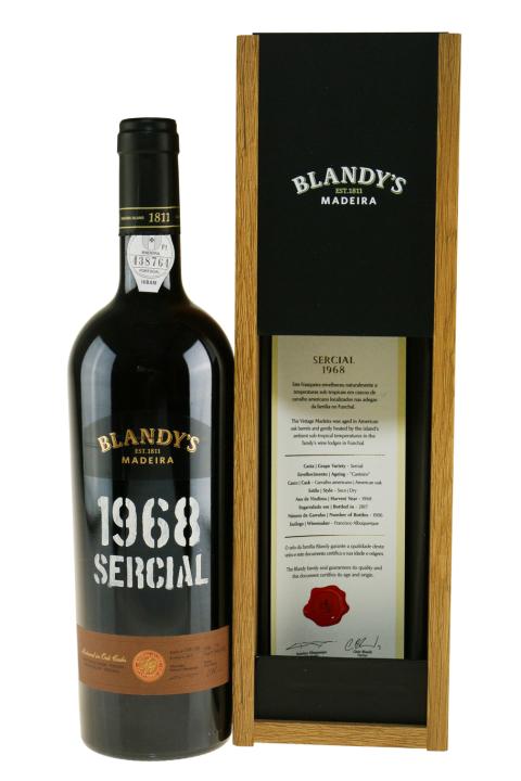 Blandy's Vintage Sercial 1968 Bottled 2017 Madeira Blandy's Vintage Sercial 1968 Bottled 2017 Madeira