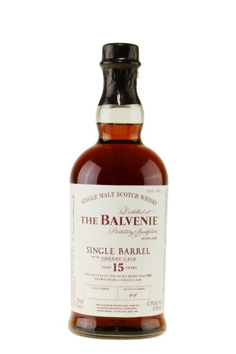 Balvenie 15 Years Single Barrel Sherry Cask - Whisky Balvenie 15 Years Single Barrel Sherry Cask - Whisky