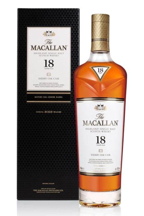 Macallan Sherry Oak Cask 18 Years 2022 Release Whisky - Single Malt