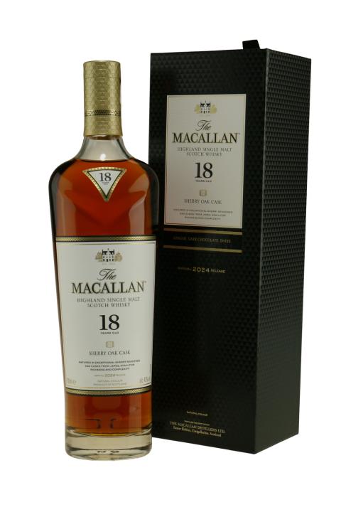 Macallan Sherry Oak Cask 18 Years 2024 Release Whisky Macallan Sherry Oak Cask 18 Years 2024 Release Whisky
