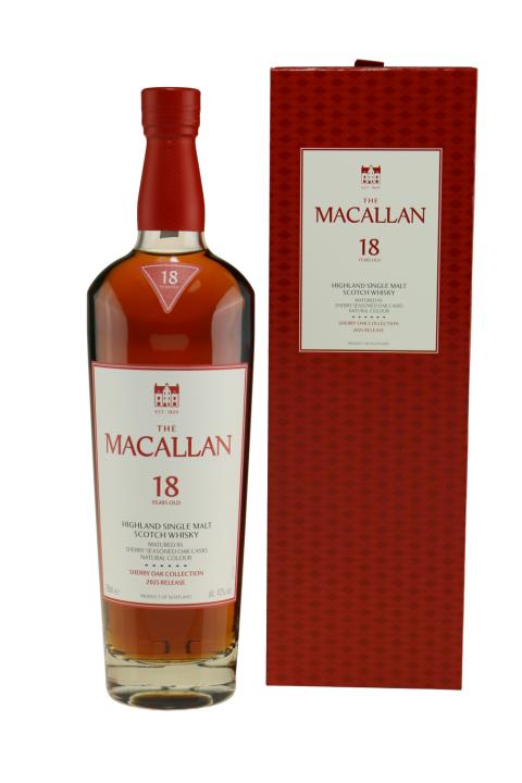 Macallan Sherry Oak Cask 18 Years 2025 Release Whisky Macallan Sherry Oak Cask 18 Years 2025 Release Whisky