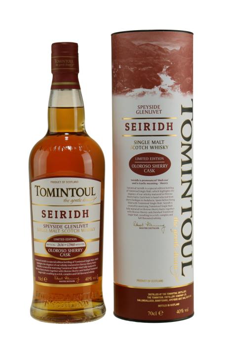 Tomintoul Seiridh Oloroso Sherry Cask Finish Whisky Tomintoul Seiridh Oloroso Sherry Cask Finish Whisky