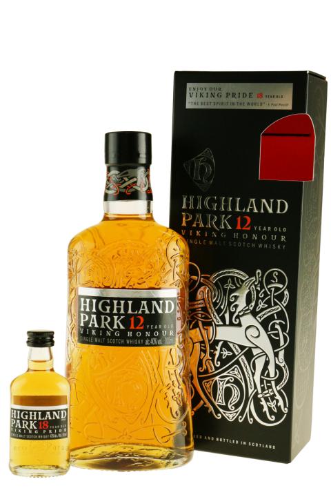 Highland Park 12 years + 1 mini 18 year 5cl Whisky - Single Malt