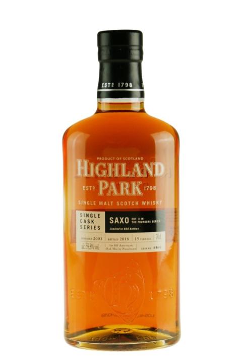 Highland Park Saxo 15y Single Cask 4460 2018 Whisky - Single Malt