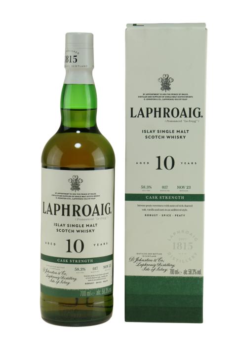 Laphroaig Cask Strength Aged 10 Years - Bottled 2023 Whisky Laphroaig Cask Strength Aged 10 Years - Bottled 2023 Whisky