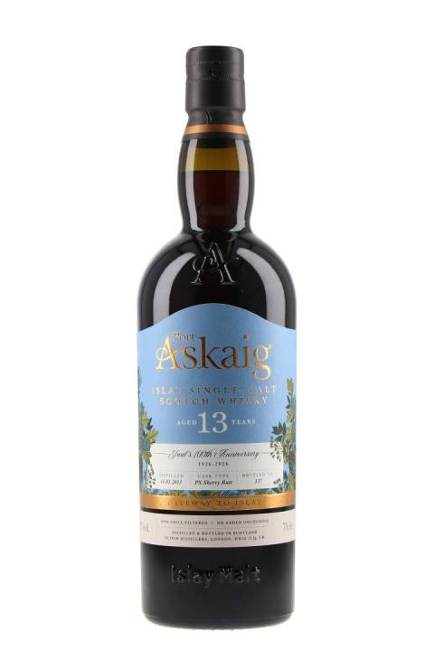 Port Askaig Vintage 2013 PX Sherry Butt Juuls 100th Anniversary Port Askaig Vintage 2013 PX Sherry Butt Juuls 100th Anniversary