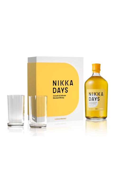 Nikka Days Kasse m. 2 glas Whisky - Blended