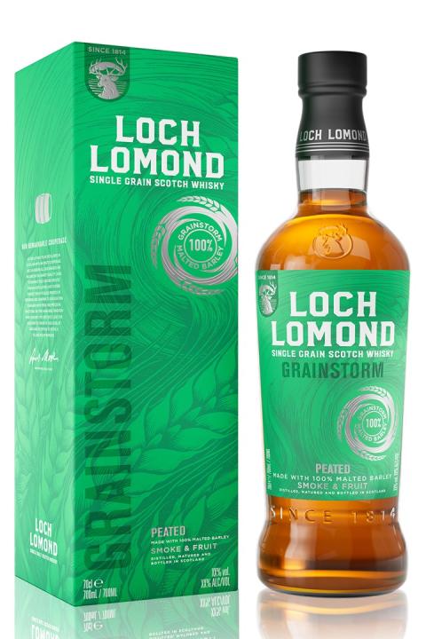 Loch Lomond Grainstorm Peated Single Grain Scotch Whisky - Grain Whisky Loch Lomond Grainstorm Peated Single Grain Scotch Whisky - Grain Whisky