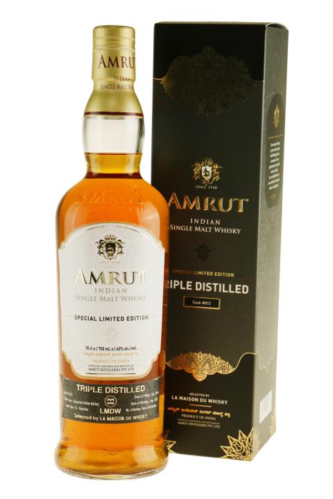 Amrut Triple Distilled Ex-Bourbon cask #872 2021 Whisky Amrut Triple Distilled Ex-Bourbon cask #872 2021 Whisky