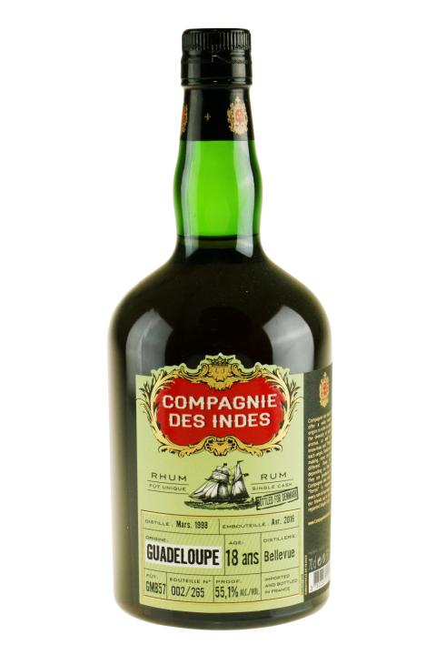 CDI Guadeloupe DK 18 Years Bellevue Cask no. GMB57 Rom - Rhum Agricole