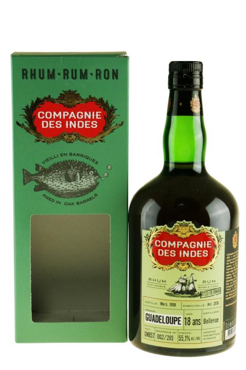 CDI Guadeloupe DK 18 Years Bellevue Cask no. GMB57 Rom - Rhum Agricole