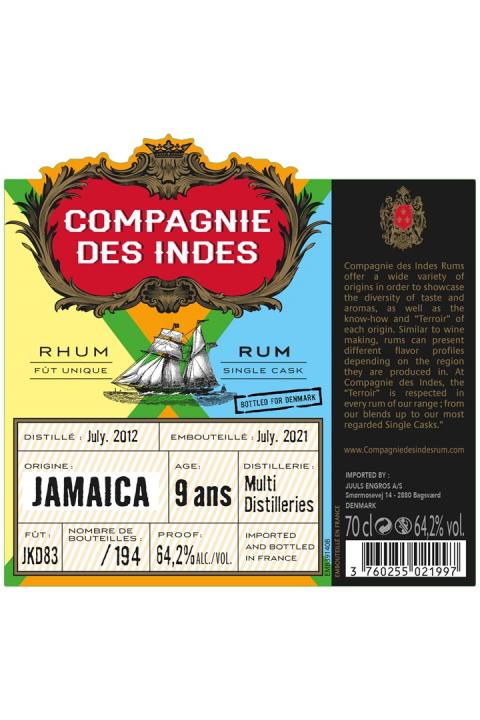 CDI Jamaica 9 Years #83 Multi Distilleries Denmark Rom