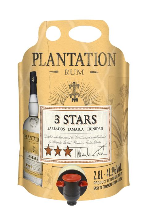 Plantation 3 Stars White Rum ECO Pouch Rom
