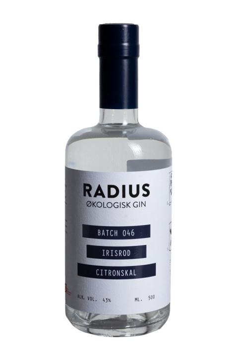 Radius Gin 046 Irisrod Citronskal ØKO Gin