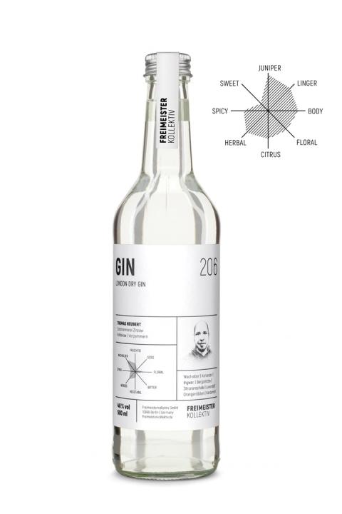 Freimeister London Dry Gin 206 Gin