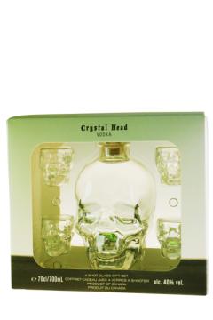 Crystal Head Vodka Giftpack med 4 glas - Vodka