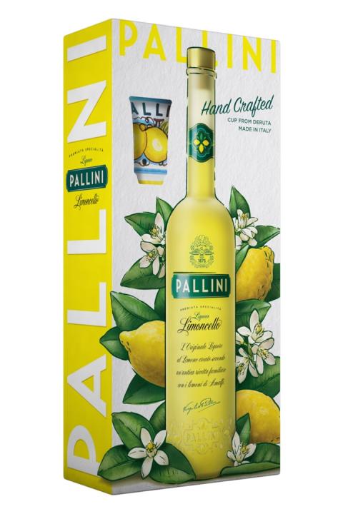 Pallini Limoncello med Håndlavet Keramikkop - Likør Pallini Limoncello med Håndlavet Keramikkop - Likør